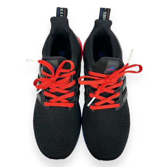 Adidas UltraBoost DNA Core Black Lush Red Running Sneaker Sz 7 Youth 8.5 Womens - Picture 3 of 14